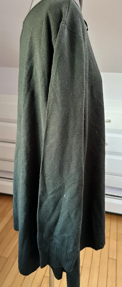 Jacklyn Smith  size XXL woman green acrylic long sleeve tunic top - Image 3 of 4