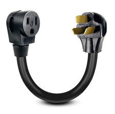 NEMA 10-50P to Welder 6-50R Welding Adapter Cord 50A 250V  6 AWG 3C