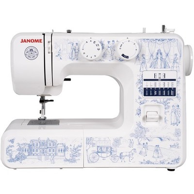 Janome Toile Romance Easy-to-Use 15-Stitch Sewing 7''D x 16''W x 12''H,