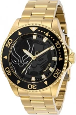 INVICTA WATCH PRE OWNED MARVEL BLACK PANTHER 29686 44MM PC21J QUARTZ NO BOX