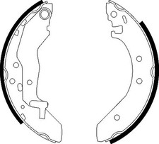 Mâchoire de frein Rover 214