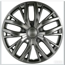 17-inch Silver Abs Hubcaps With Steel Rings Adjusters Patented Design Univer