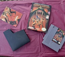 CIB SWORDS & SERPENTS NINTENDO NES VIDEO GAME COMPLETE IN BOX W/ PROTECTOR CASE