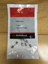 4-pk Fast-Acting 7-Amp 125-Volt Fuses, RadioShack  Brand 270-0146