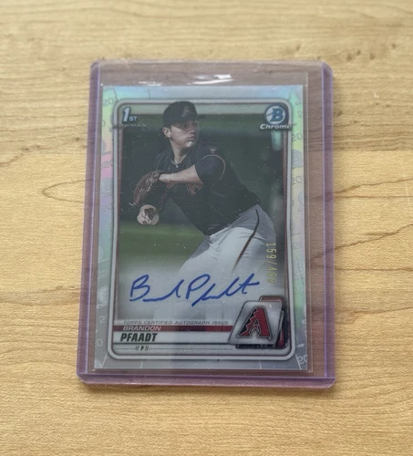 Brandon Pfaadt - 2020 1st Bowman Chrome Refractor Auto /499 - #CDA-BP