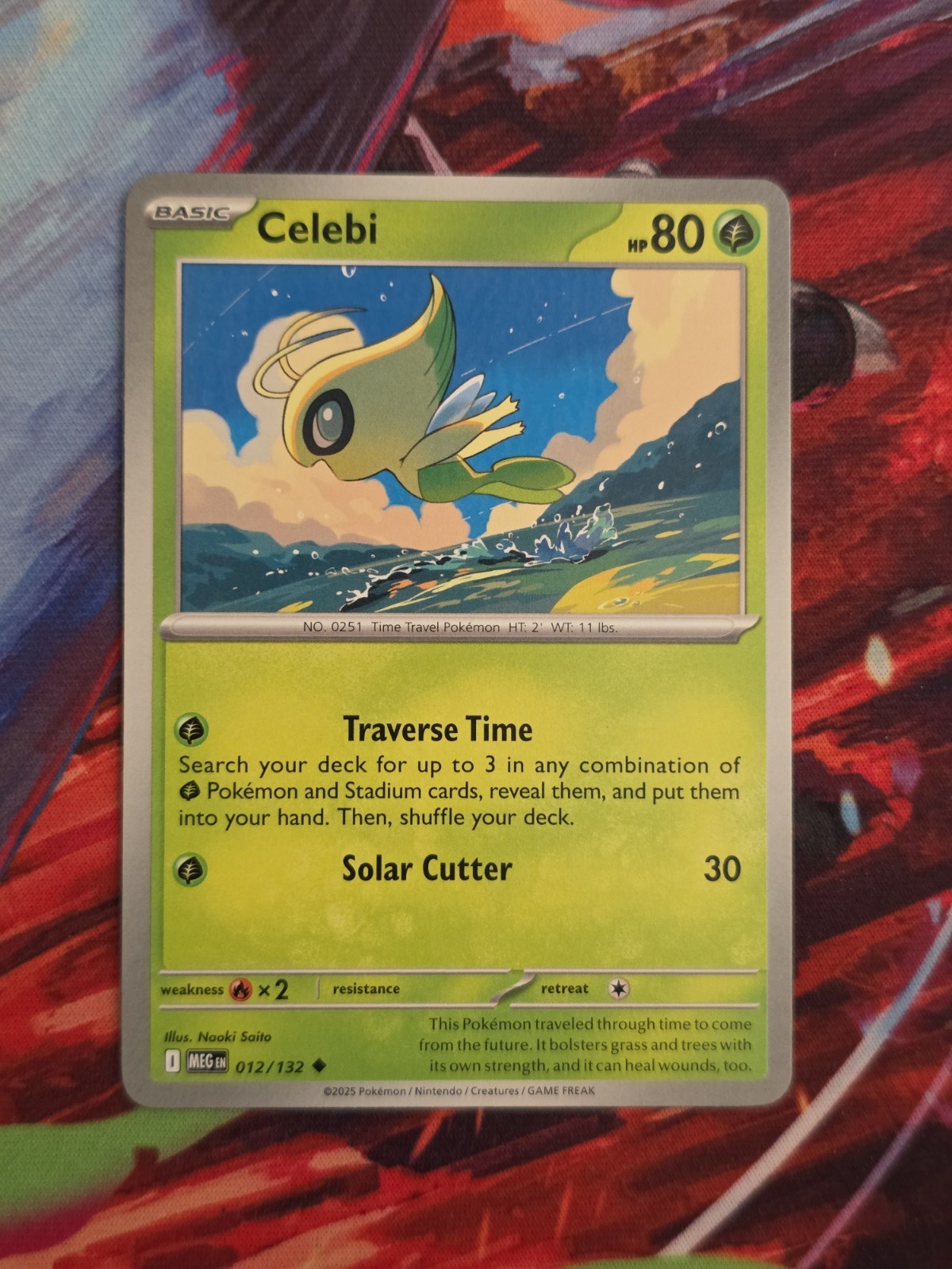 Celebi 012/132 ME01 Mega Evolution Uncommon Pokemon Card