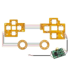 LED PCB Board D-pad Thumbsticks Tweezers Face Buttons Kit For PS4 Controller a