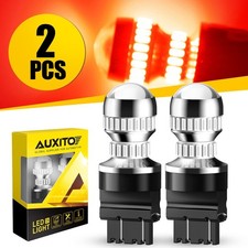 2X AUXITO 3157 3156 Tail Brake Stop Light Super Bulb Lamp Pure Red LED 54-SMD