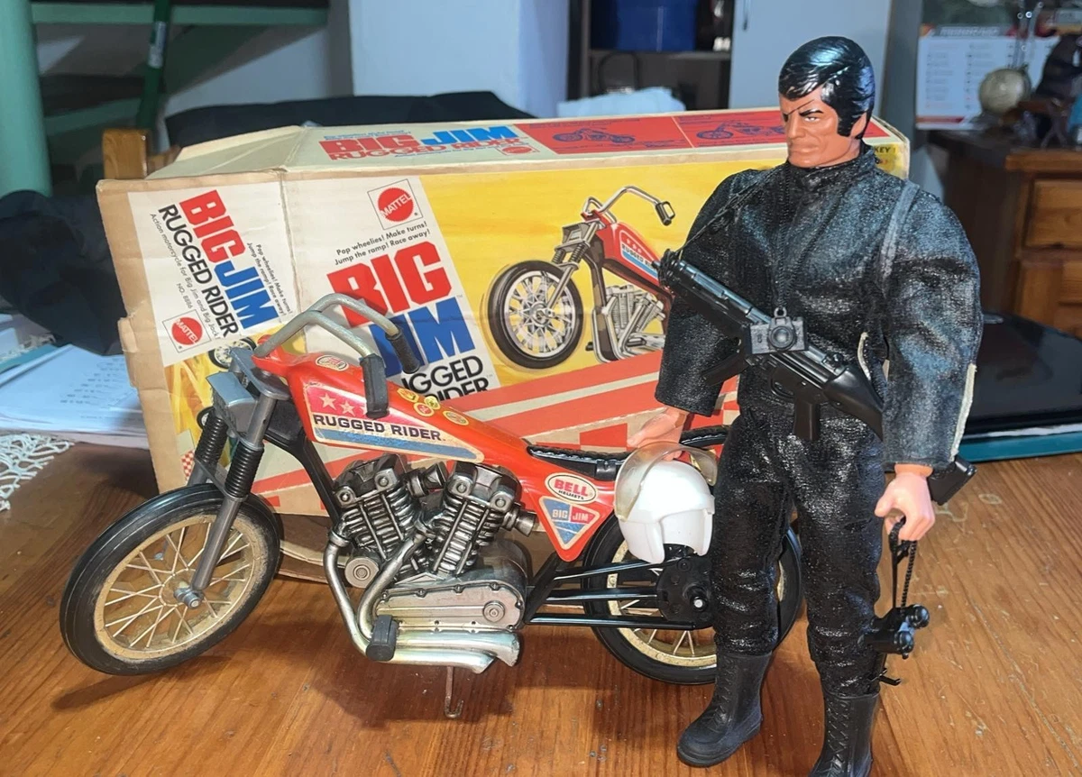 Moto Big Jim Commando – Mattel Vintage Années 80 – Rare – Bon état