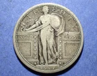 1917-D Type I Standing Liberty Quarter  VF