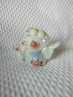 Vintage Fenton Iridescent Art Glass Clown  Fools in Love Artist Signed C Shaffer