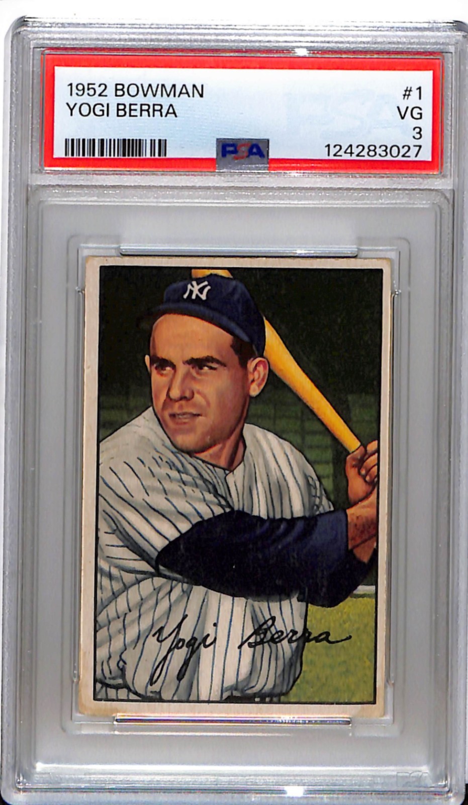 1952 Bowman - Yogi Berra #1 PSA 3 