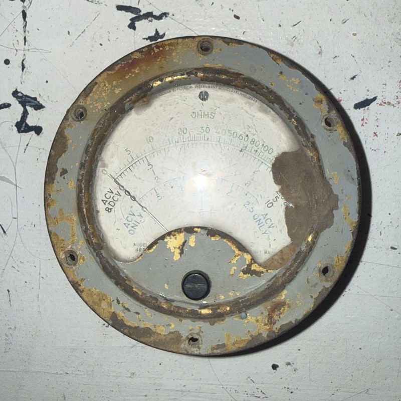 vintage 1957 Bruno-New York Industries Corporation analog Ohm meter
