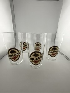 Set of 5 Killian’s Irish Red Beer Pint Glasses
