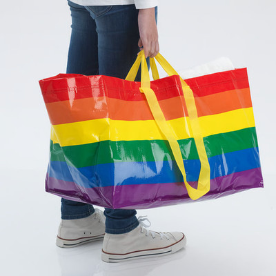 IKEA STORSTOM Rainbow Shopping bag, Large  2401 oz Large Size 19Gal