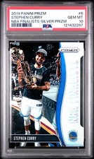 2019 Stephen Curry Panini Prizm NBA Finalists Silver Prizm #6 🔥PSA 10🔥GEM MINT