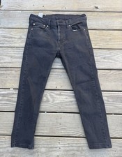 Levi's 510 Premium Big E Jeans Men's 32x32 Slim Fit Skinny Stretch Black