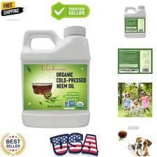 Organic Neem Oil Cold Pressed, 100 Pure Neem Seed Oil, Concentrated Multi-...