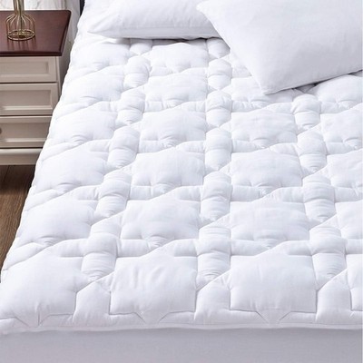Queen Mattress Pad Cotton Mattress Cover Quilted Fitted Mattress Protector Non S