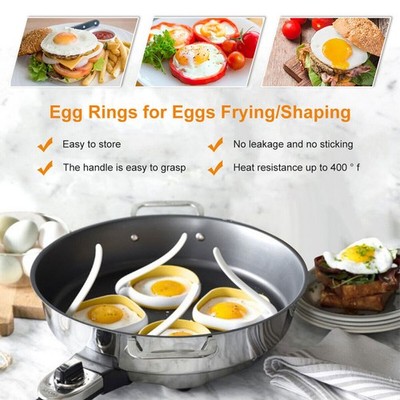 Non Stick Fried Egg Rings Pan Fry Kitchen Silicone Fried Egg Rings JQ