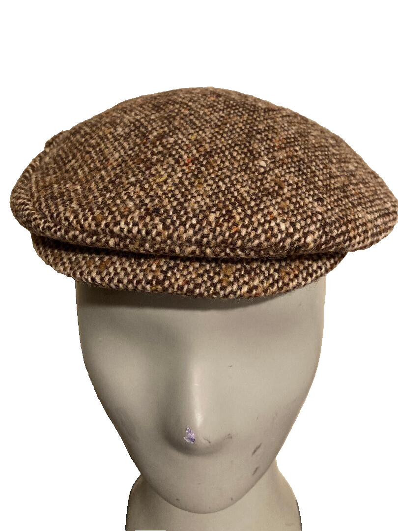 Foxhunter Hats of Ireland CASTLEBAR Donegal Tweed Wool Newsboy Cap