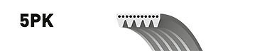 Gates Alternator Fan V-Ribbed Drive Belt 5PK738  - BRAND NEW - 5 YEAR WARRANTY