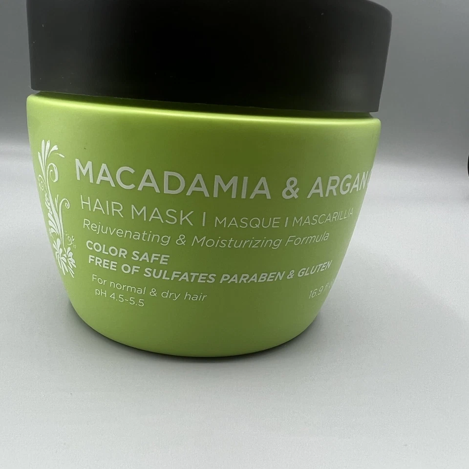 Mascarilla capilar Luseta aceite de macadamia y argán fórmula natural libre de sulfatos 16,9 oz Foto 3 de 4