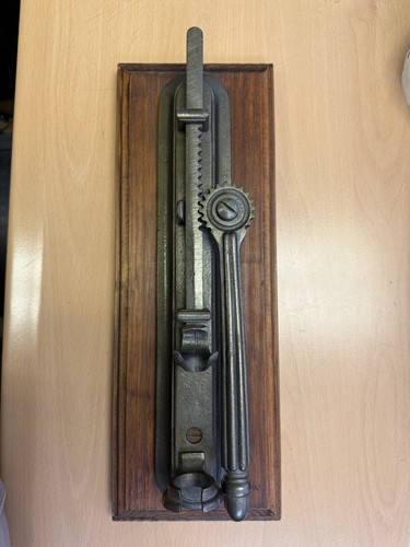 Vintage French Wall Mounted Metal Wooden Corkscrew Cork Puller Bottle Opener - Picture 1 of 5