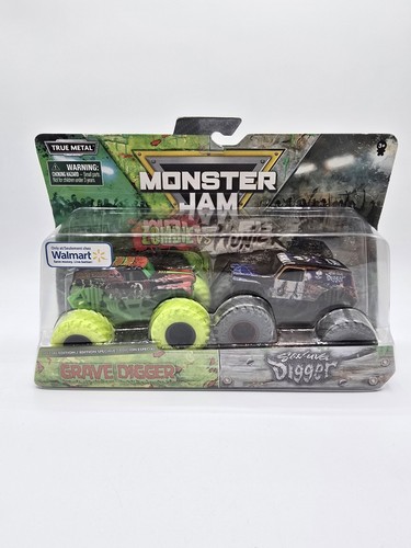 NEU UND VERPACKT Monster Jam Zombie v Hunter 1:64 2x Doppelpack Grave Digger & Earth Shaker - Bild 9 von 21