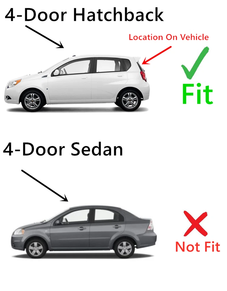Fits 09-11 Chevrolet Aveo5 09 Pontiac G3 Hatchback Rear Back Window Glass Heated - Image 3 of 4