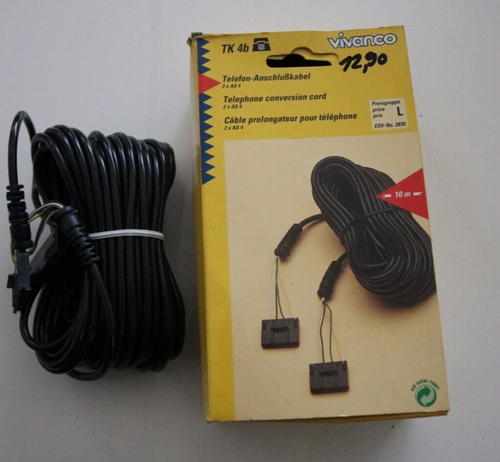 Vivanco TK4b 10 meter Telefon - Anschlusskabel 2x AS 4 (W38) - Photo 2/5
