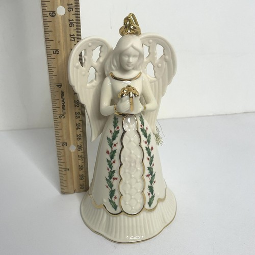 Campanella angelo natalizio Lenox da collezione decorazione 6" - Foto 7 di 8