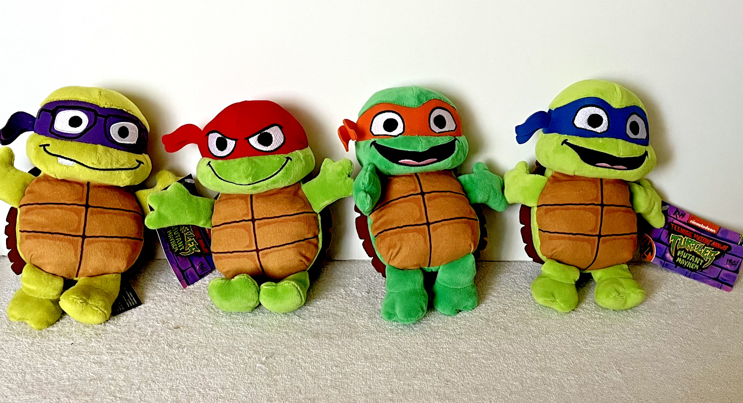 Teenage Mutant Ninja Turtles-Mutant Mayhem plushies-Set of F