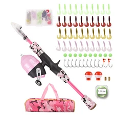 Fishing  Telescopic Fishing Rod and Reel Combo Kit with Fishing B3P6