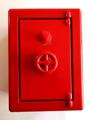 Vintage German Bank Advertising Safe Strongbox Pencil Sharpener Red Plastic West