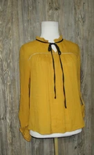 Active USA Crinkle Lightweight Boho Peasant Top Womens Size Small Festival