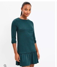 Loft Houndstooth Flounce Swing DressHoundstooth Flounce Swing Dress