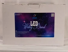 Lasco LED Writing Board w/Clear Board, Markers, Stand, Cloth, Color Sheets-NIOB