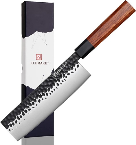 Cuchillos de cocina KEEMAKE afilados de acero inoxidable cuchillo de chef rebanar cubiertos herramientas - Imagen 16 de 46