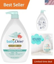 34 oz Fragrance-Free Baby Wash for Sensitive Skin - Safe Baby Bath Solution