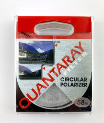 Quantaray 58mm Circular C-PL Filter Film & Digital Retail MC UV multi coated DMC