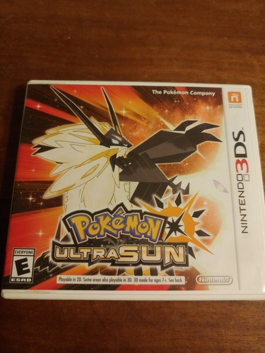 Pokemon Ultra Sun - Original Case With Insert -NO GAME - Some Shelf Wear