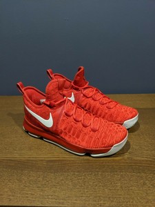 NEW Nike Air Zoom KD 9 Kevin Durant Flyknit Varsity Red DS 843392-611 Size 10.5 | eBay