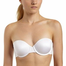 039X06 Maidenform 09455 Lift Padded Convertible Strapless Bra 38B White