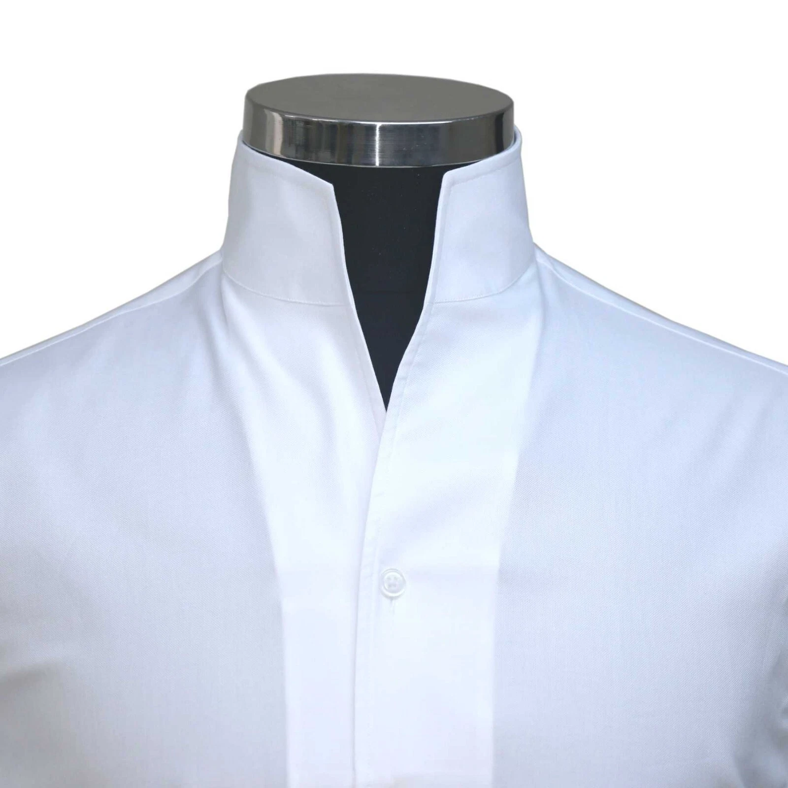 Mens Wedding Grooms White Shirt High Open Band Mandarin Stiff Collar 100% Cotton
Opens in a new wind