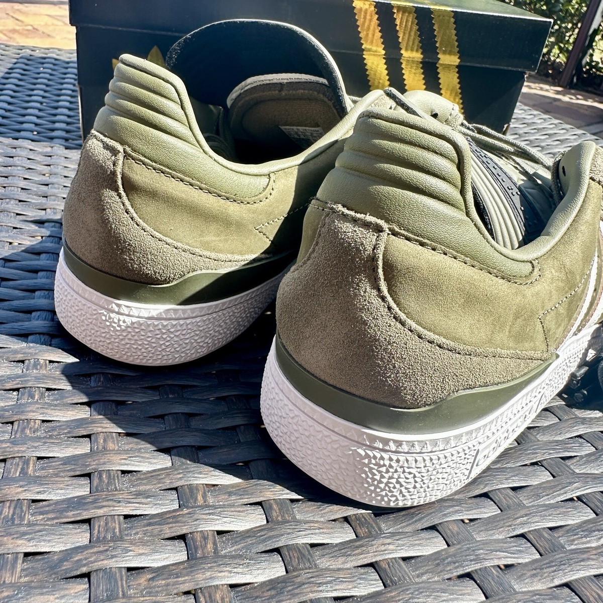 Adidas Busenitz x Dan Mancina Olive Strata Red Men\'s Shoes ID3370 size 10.5 Size 11 - adidas Dan Mancina x Busenitz Olive Strata Red | eBay main image 4