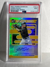 2021 Donruss Jared Oliva Signature Series Autograph Auto #SS-J0 Pirates RC PSA 9