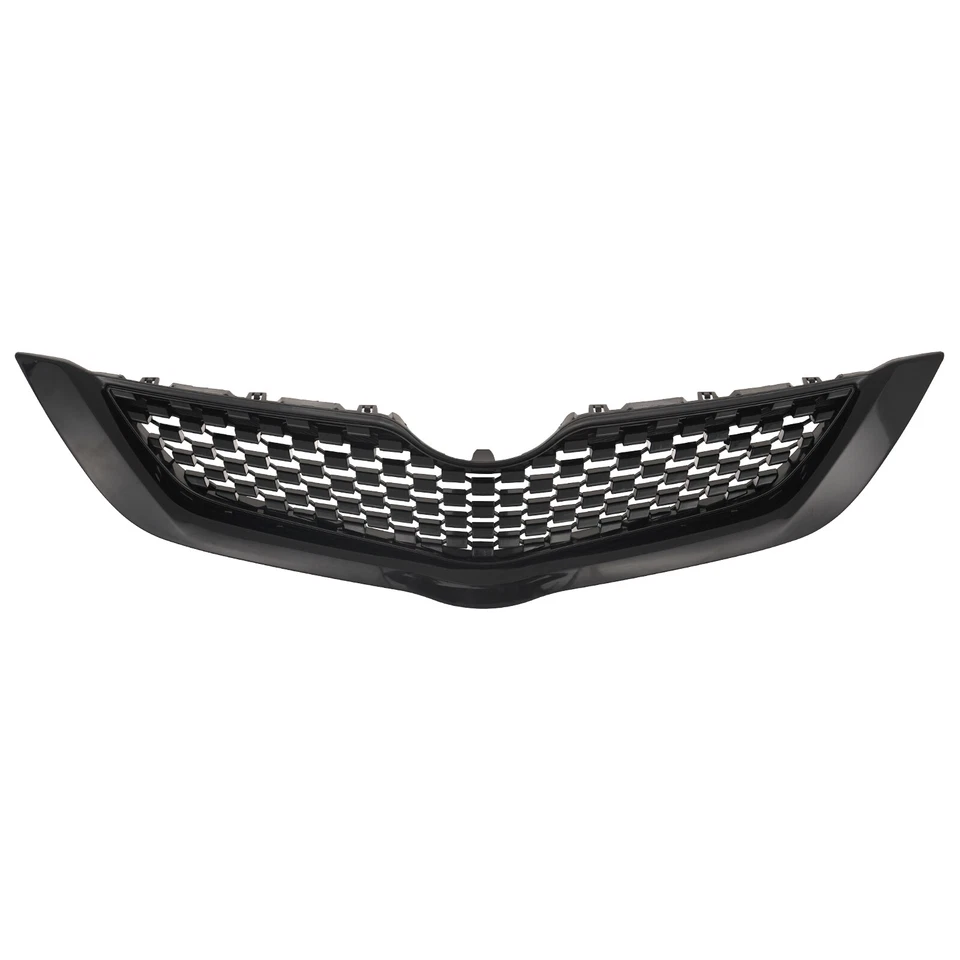 Front Upper Black Plastic Grille Fit 2009 2010 2021 2012 Toyota Yaris Sedan Foto 2 de 4