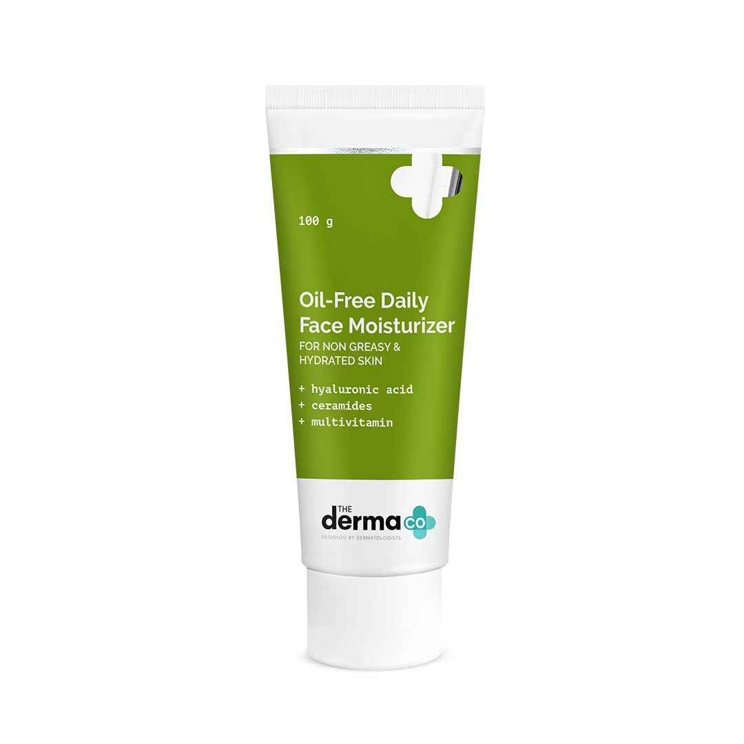 The Derma Co Crema hidratante facial diaria sin aceite ácido hialurónico 100 ...