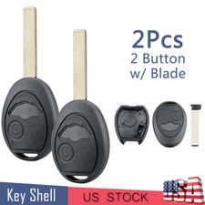 2 For 2002 2003 2004 2005 Bmw Mini Cooper S R50 R53 Key Fob Shell Case 2 Button